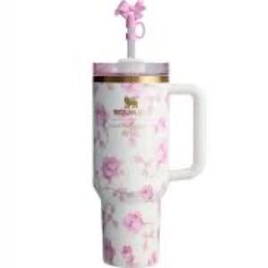 The Stanley x LoveShackFancy Quencher | 40 Oz | Ribbon Rosa